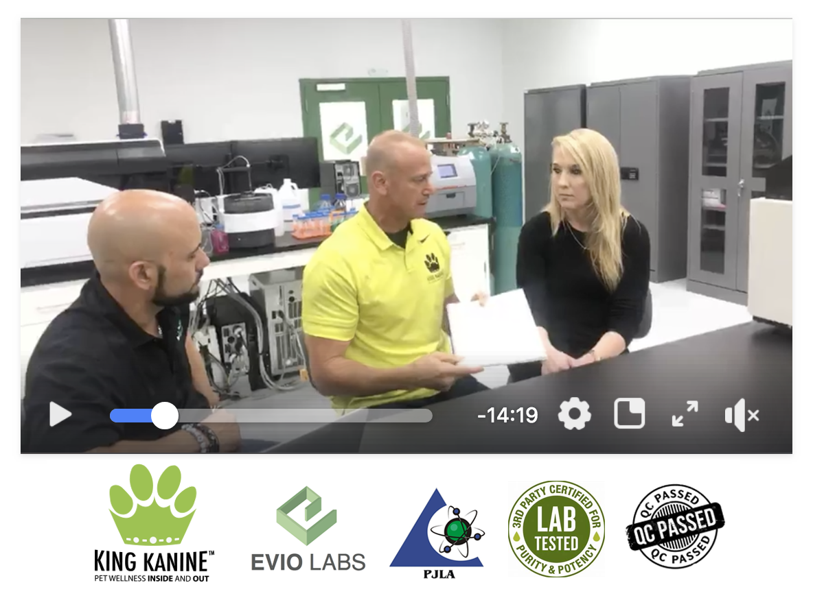 KING KANINE does full panel 3rd party lab testing for complete product transparency