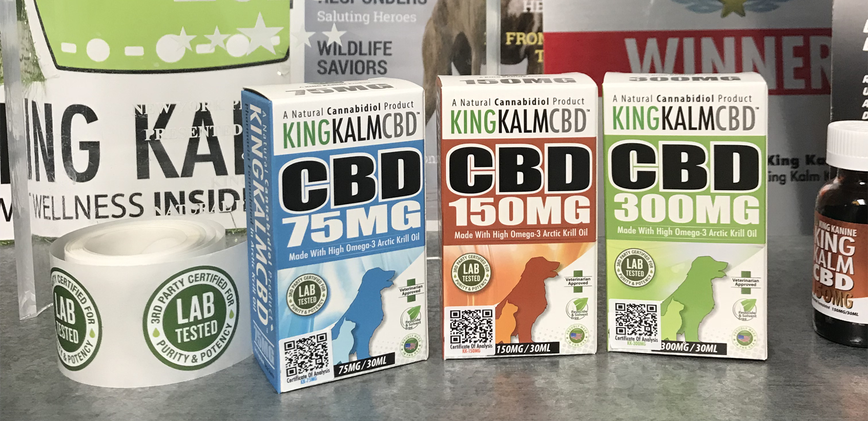 KING KANINE May Be the First Pet CBD Company to Have a QR Code on the Box.