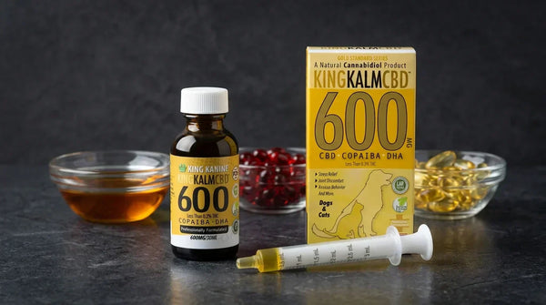 Best CBD Oil for Dogs 2026 - KING KALM 600mg with Copaiba Krill Oil and DHA