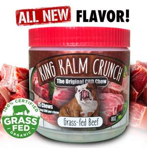 NEW FLAVOR! KING KALM Crunch CBD treats - Grass Fed Beef