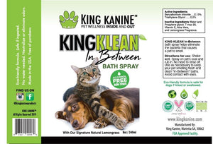 KING KLEAN In Between Bath (Pet Odor Eliminator) Spray