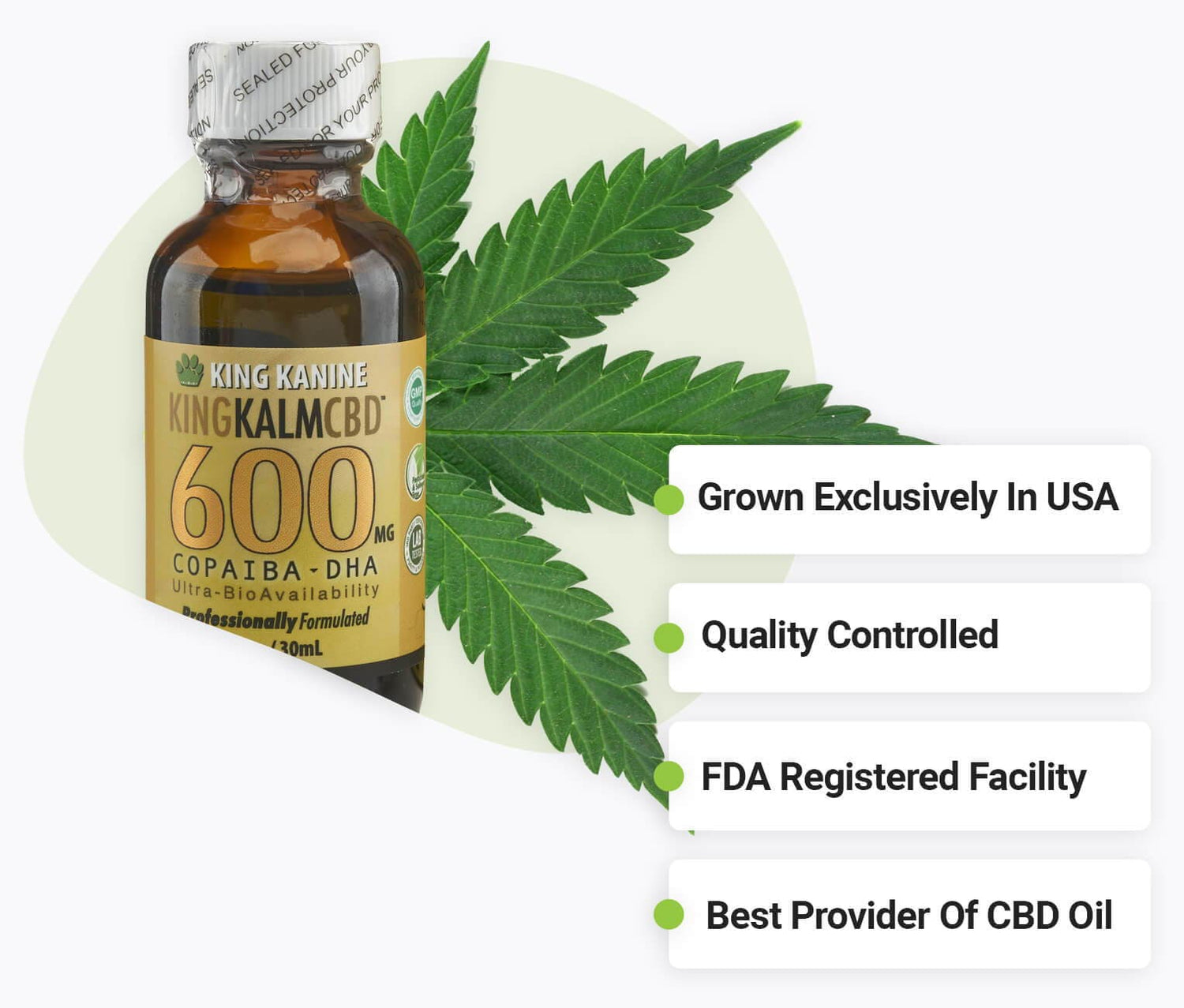 King Kalm Cbd 600mg Copaiba-dha