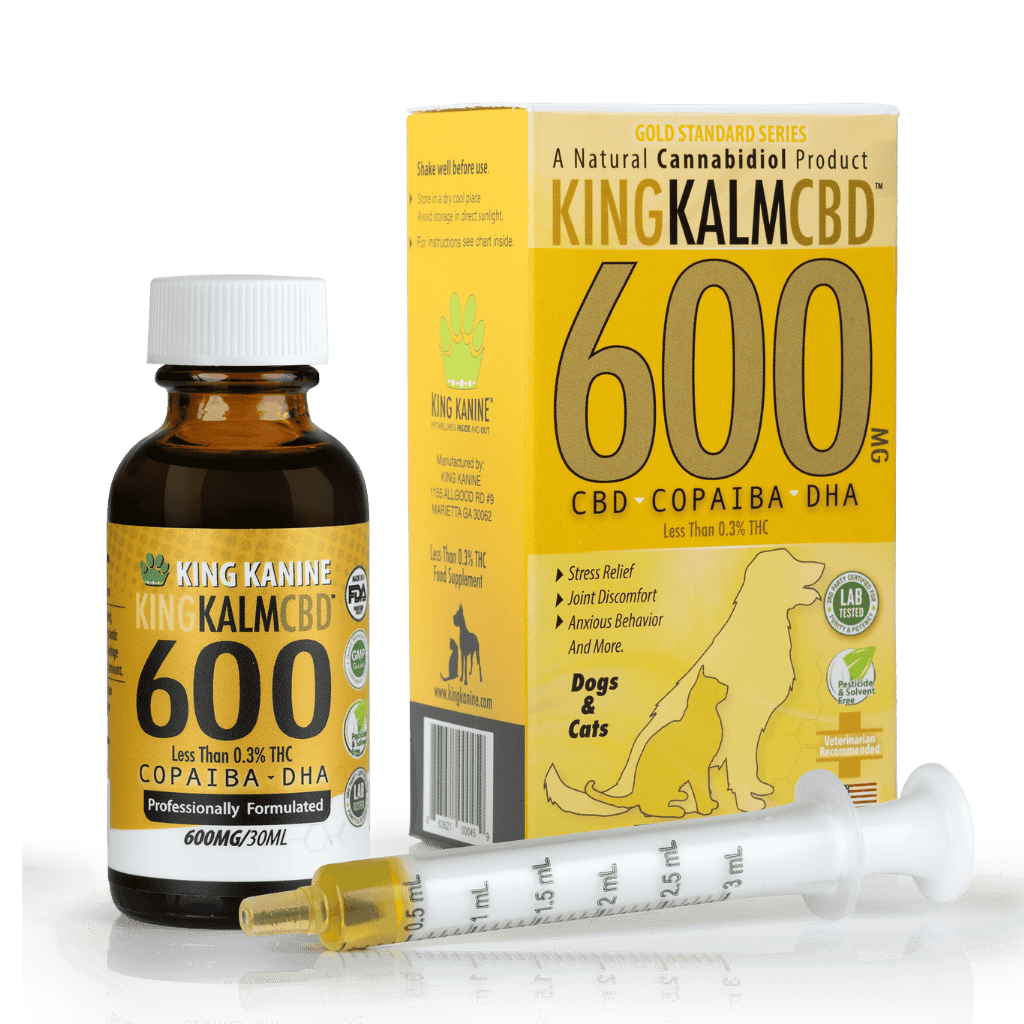 KING KALM 600mg CBD with Copaiba, Krill Oil and DHA for Dogs &amp; Cats