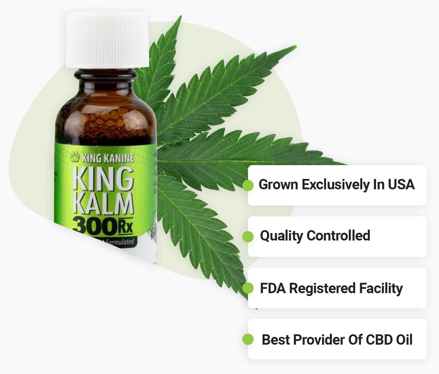KING KALM 300mg CBD with krill oil