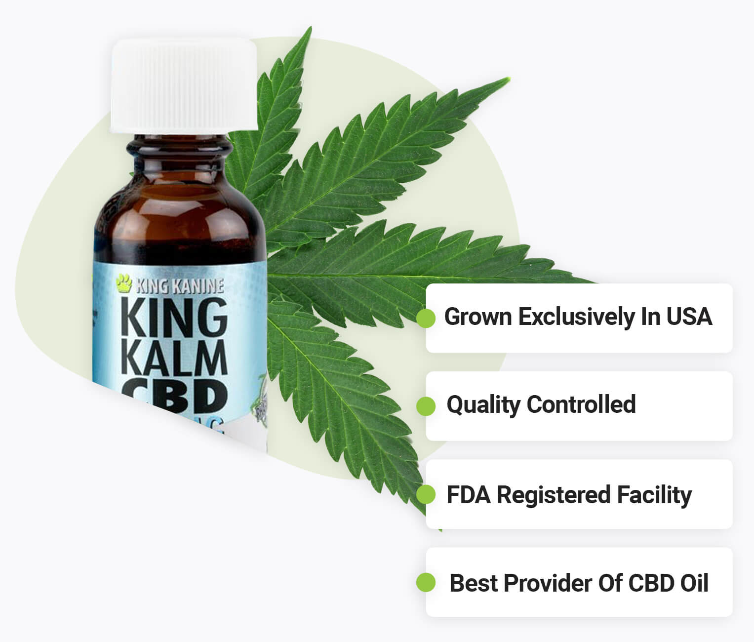 King Kalm 75mg Cbd Oil For Cats & Pets