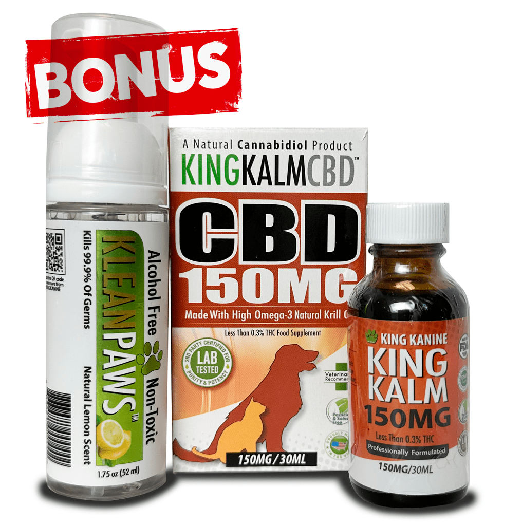 King Kalm Cbd 150mg Free Klean Paws 20-45 Lbs