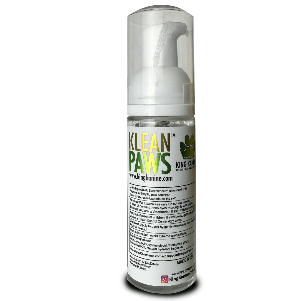 Dog Paw Cleaner Klean Paws Non toxic Foaming