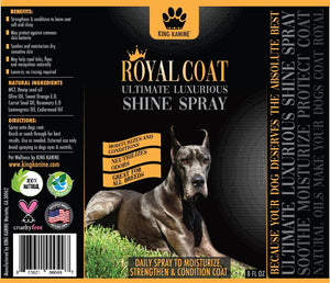 NEW!!! Royal Coat Ultimate Luxurious SHINE SPRAY for Dogs